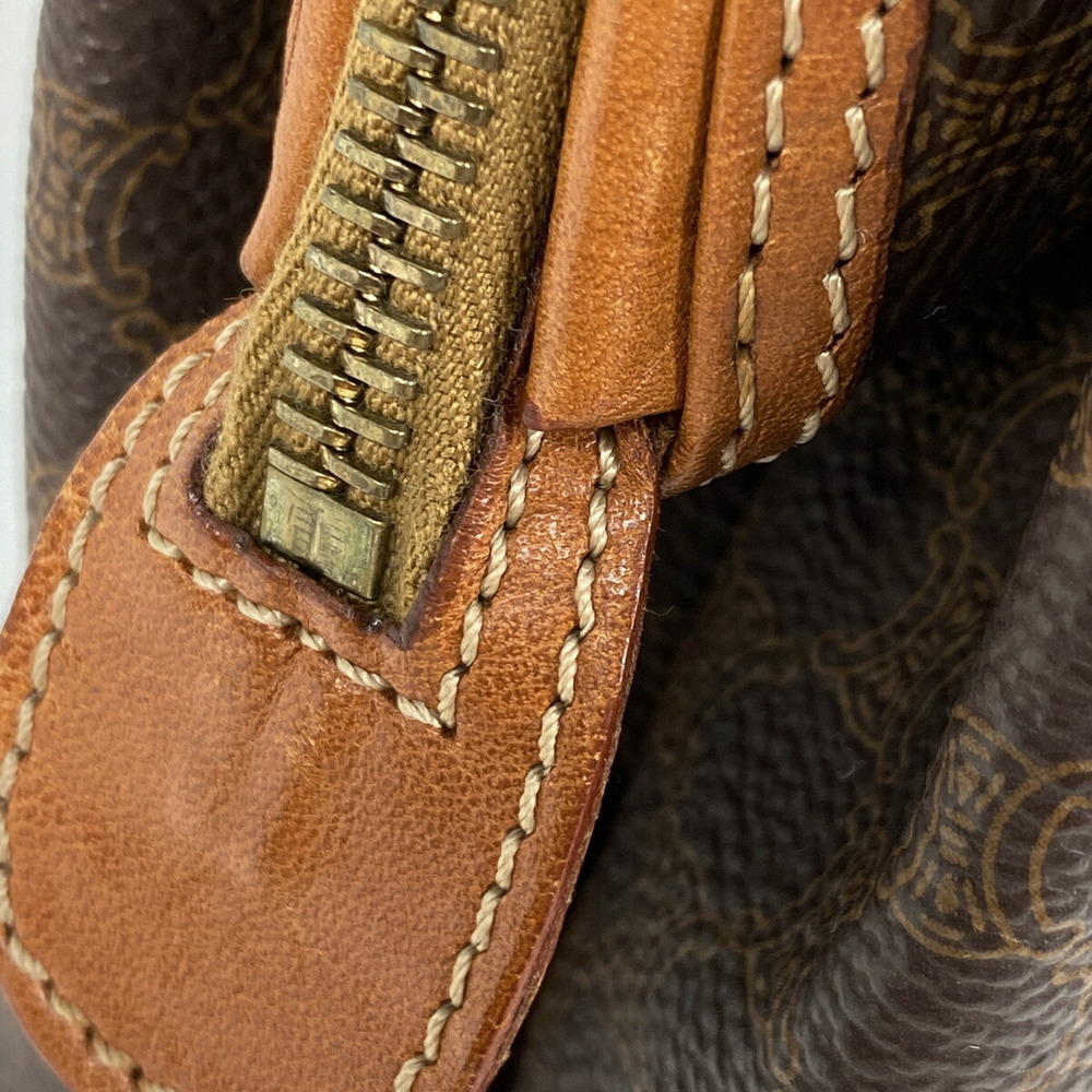 Celine All Pattern Pouch Brown Over Canvas Macadam - image 4